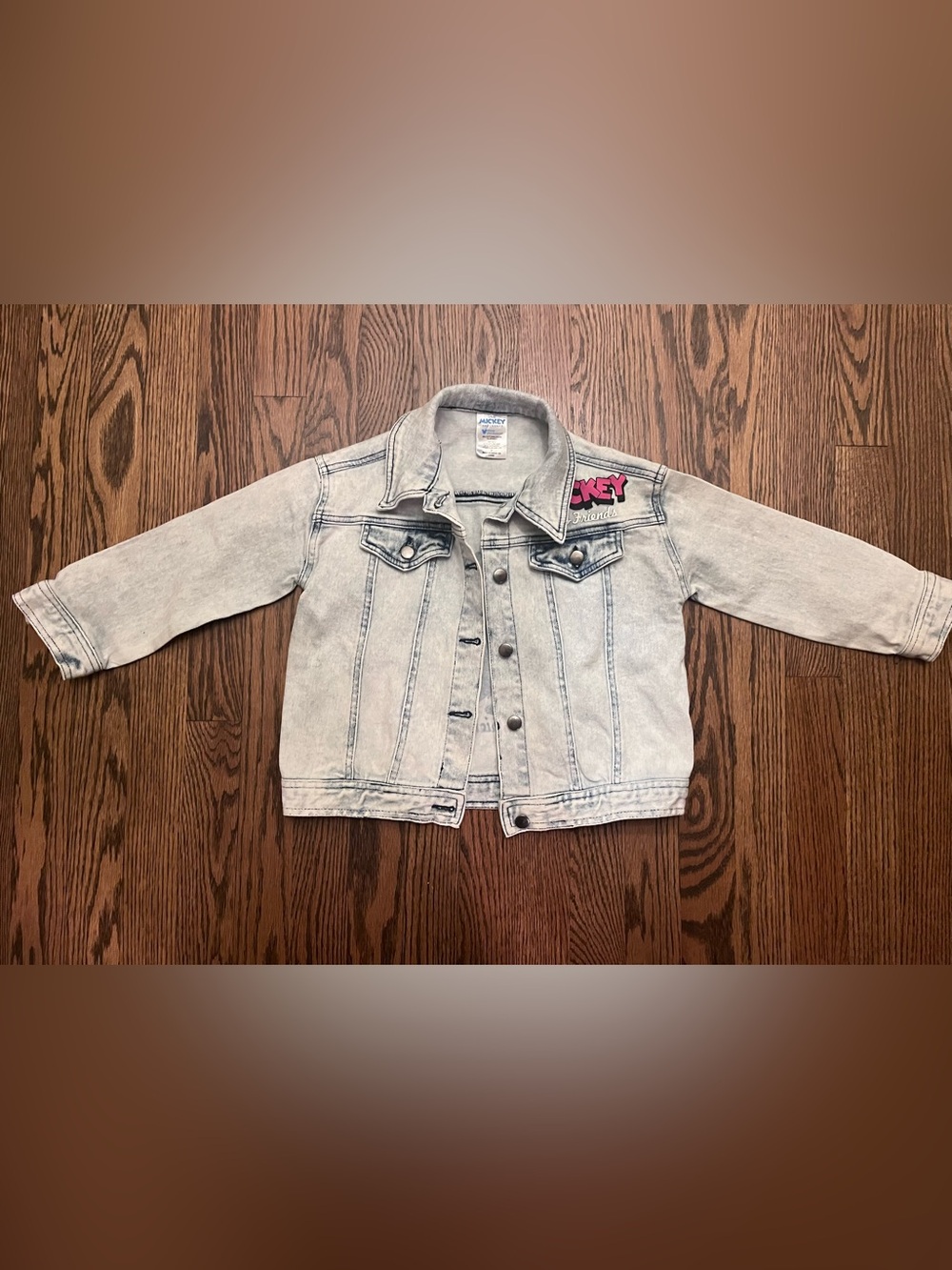 Disney Light Denim Jacket with Mickey and friends details